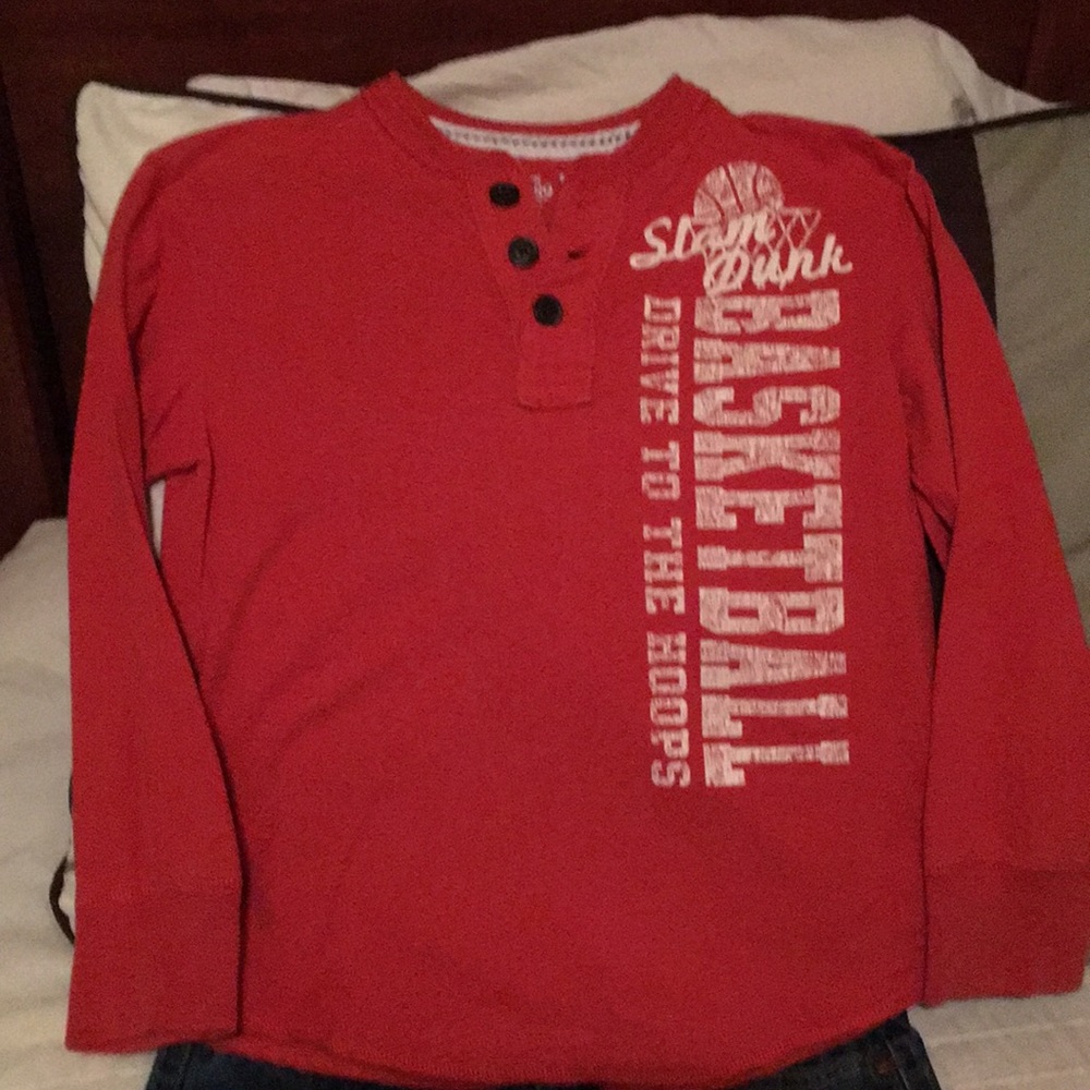 Boys long sleeve Henley